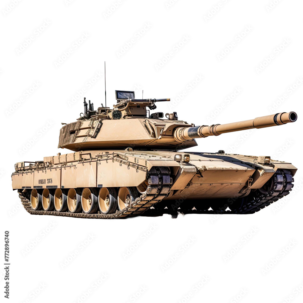 M1 Abrams tank, png stock photo file cut out and isolated on a transparent background. M1 Abrams tank, png stock photo file cut out and isolated on a transparent background.