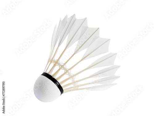 Badminton shuttlecock isolated transparent or white background, png