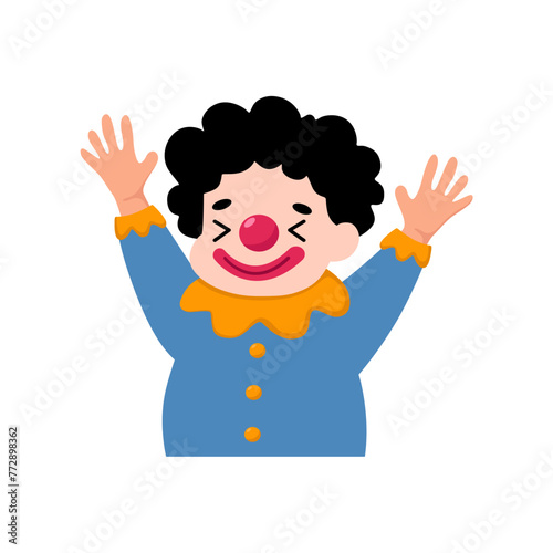 set of april fools funny clowns funny