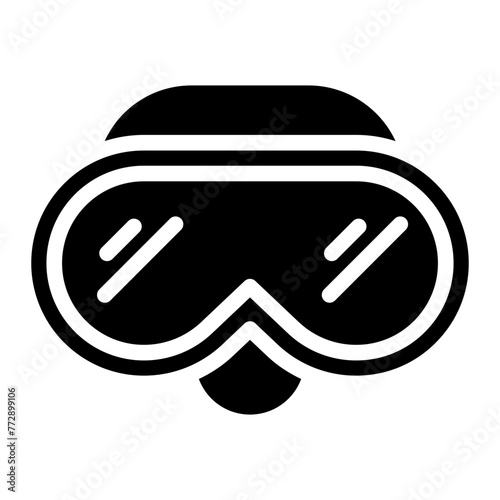 diving mask glyph 