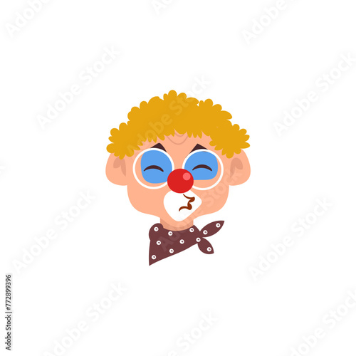 set of april fools funny clowns funny