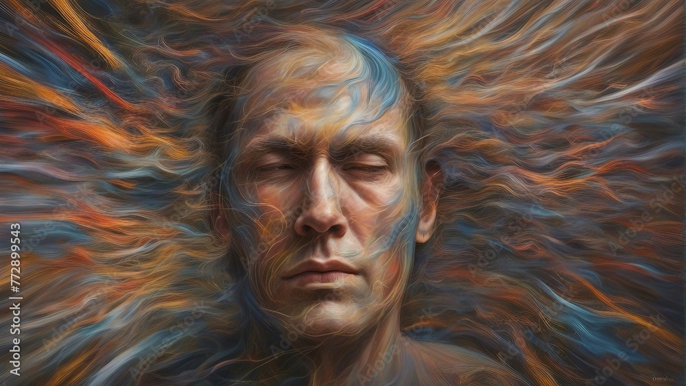 Generative AI. Portrait individual in pain, stress, depression, anxiety, feeling headache. Shouting, screaming, mental problem, no inner peace, politics, criticism, negative emotion, stressful Generative AI. Portrait individual in pain, stress, depression, anxiety, feeling headache. Shouting, screaming, mental problem, no inner peace, politics, criticism, negative emotion, stressful