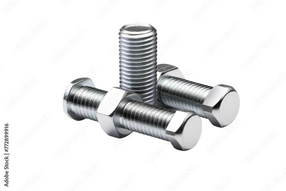 Pair of Screws on White Background. On a White or Clear Surface PNG Transparent Background.. Pair of Screws on White Background. On a White or Clear Surface PNG Transparent Background..