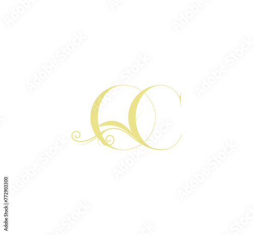 oc initial logo design vector, oc letters logo © Proarts360