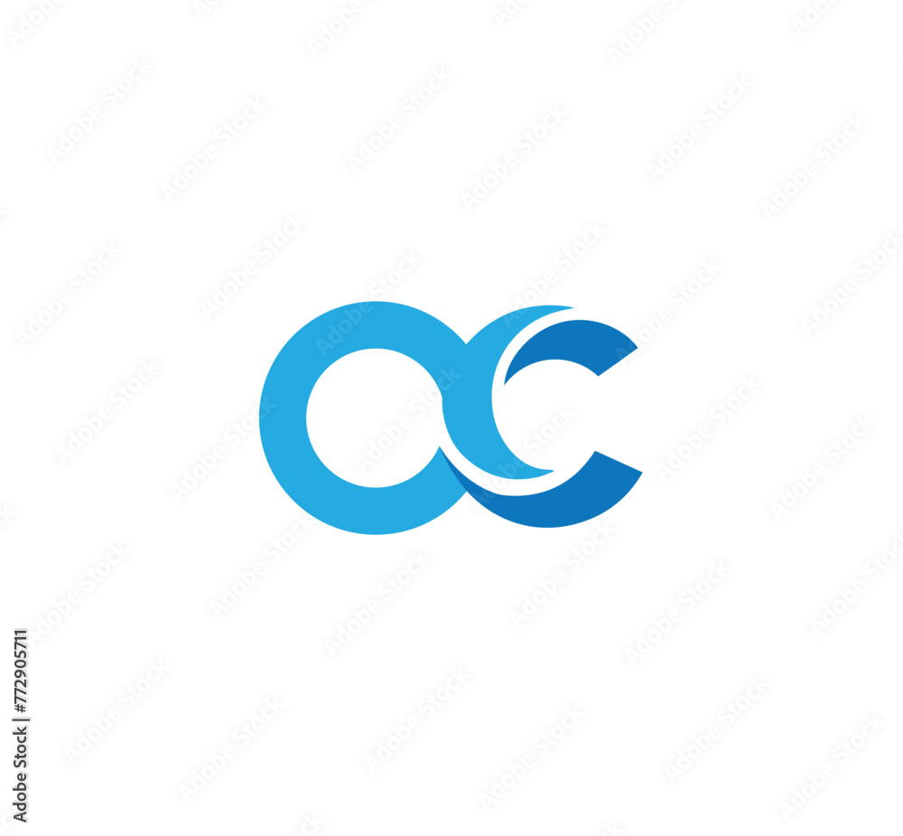 oc initial logo design vector, oc letters logo oc initial logo design vector, oc letters logo
