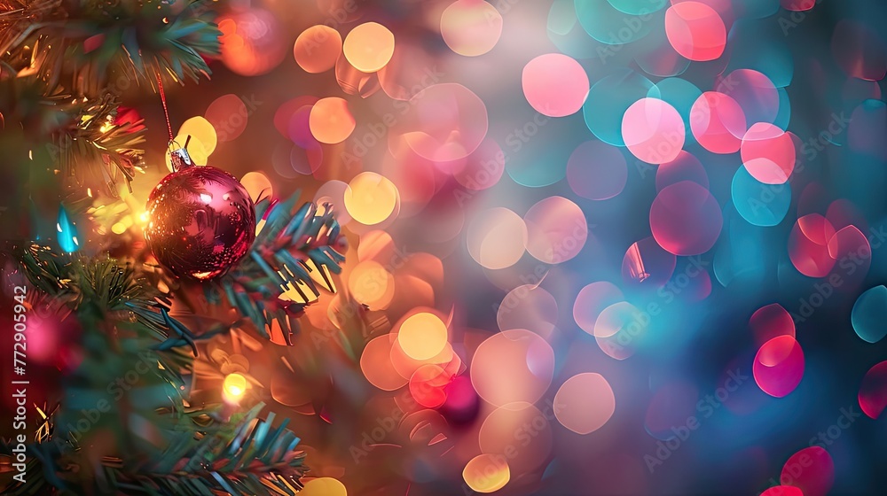 blurred Christmas tree background blurred Christmas tree background