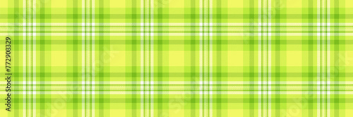 Bed vector plaid fabric, rug seamless tartan pattern. Cell texture background check textile in lime and green colors.