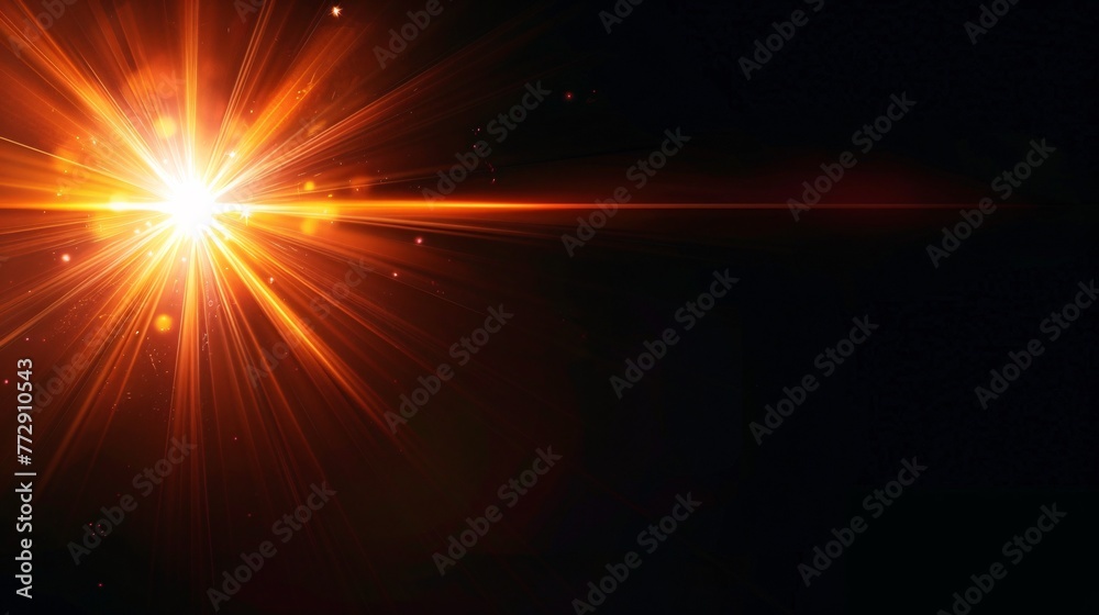 Glowing Fireball in the Dark A Stellar Explosion for the Month of August Generative AI