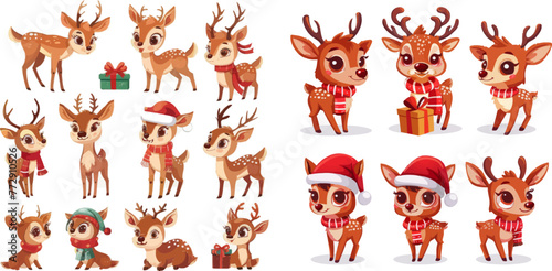 Cartoon christmas deer © Mark