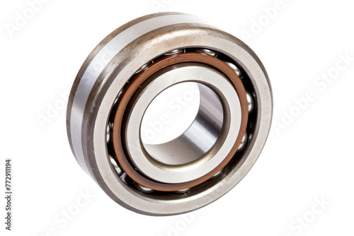 Ball Bearing Bearing Unit on White Background. On a White or Clear Surface PNG Transparent Background..