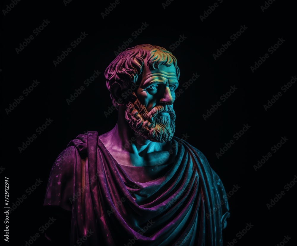 a statue of a man with a beard a statue of a man with a beard