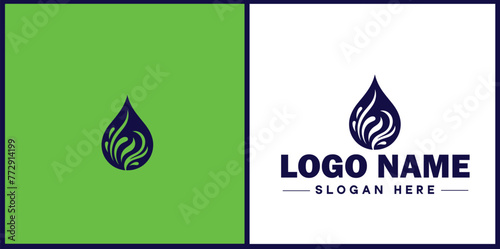 Water drop aqua rain dew droplet logo icon vector for business brand app icon water drop logo template