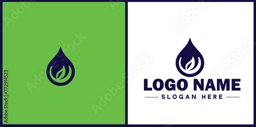 Water drop aqua rain dew droplet logo icon vector for business brand app icon water drop logo template