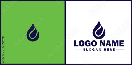 Water drop aqua rain dew droplet logo icon vector for business brand app icon water drop logo template