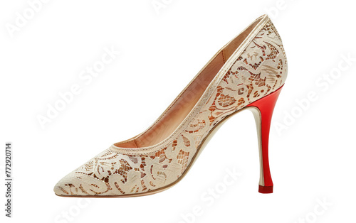 Stylish Ladies' Shoe isolated on transparent Background