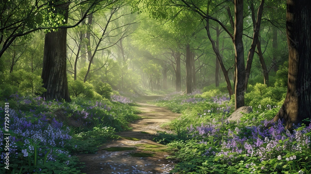 Deaf forest. Tree, squirrel, grass, leaves, forester, berries, silence, mushrooms, nature, thicket, taiga, clearing, firewood, edge, pine needles, grove, animals, air, greenery. Generated by AI