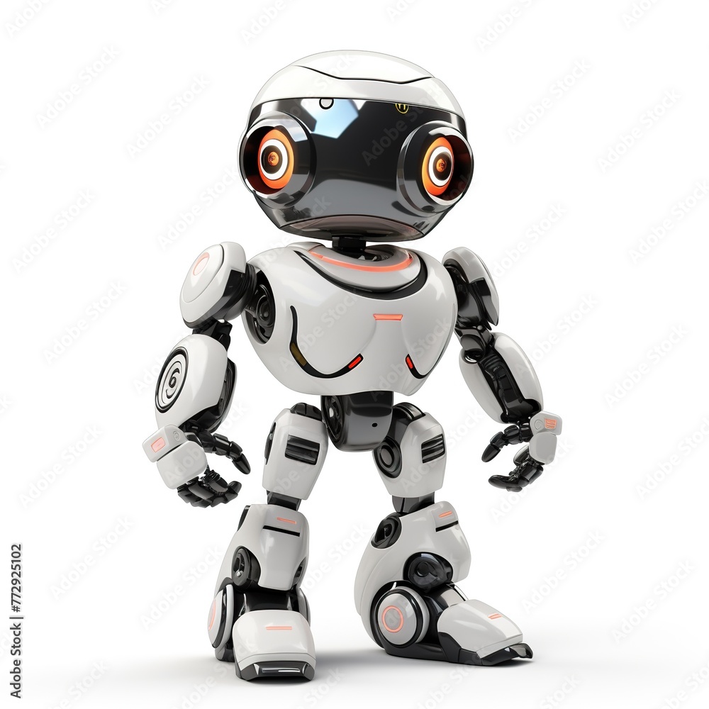 Robot isolated on white background Robot isolated on white background