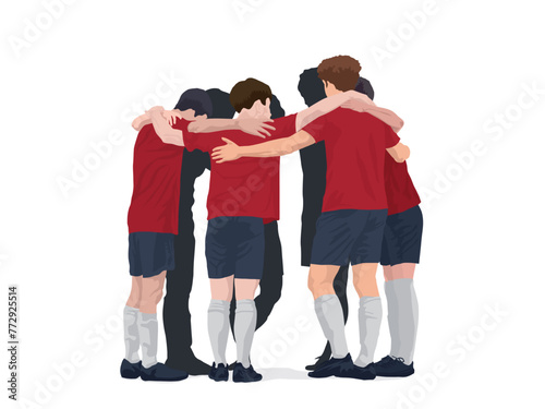 Sport Players Huddle