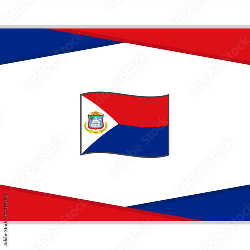Free Download Sint Maarten Flag Abstract Background Design Template. Sint Maarten Independence Day Banner Social Media Post. Sint Maarten Vector - GFXLoad