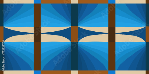 Minimalist abstract geometric shapes pattern. Beautiful unique contemporary print. Fashionable template for design.