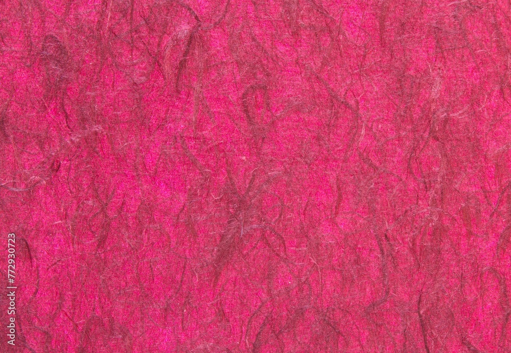Red Handmade Paper Mulberry Paper Texture Background