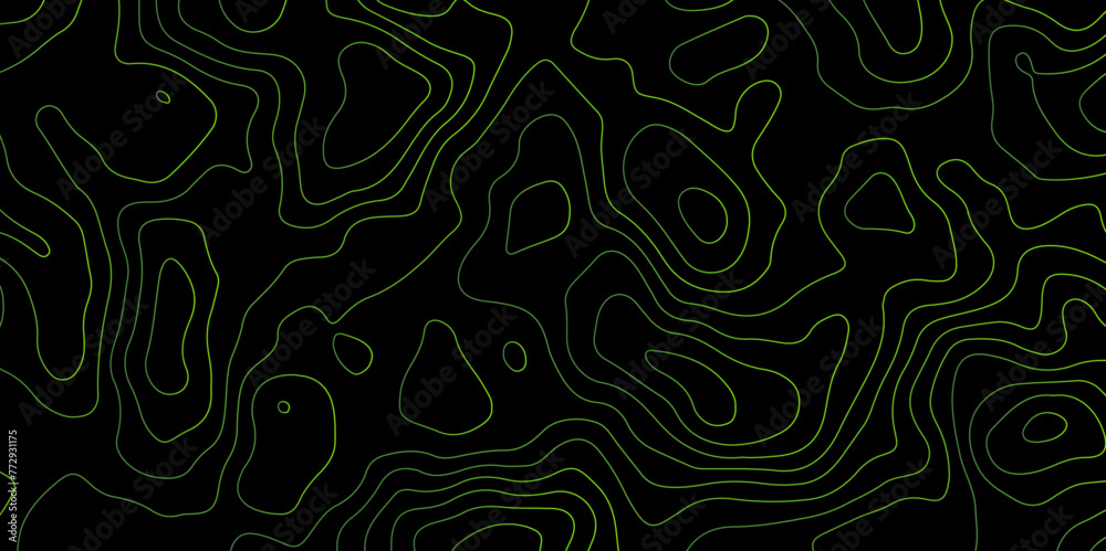 Black strokes on background topology background topography on dark flat background abstract vector