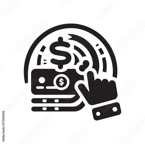 online payment get way logo vector illustration