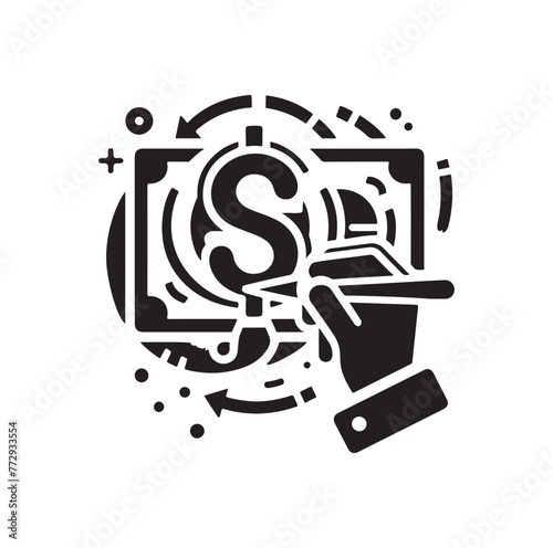 online payment get way logo vector illustration