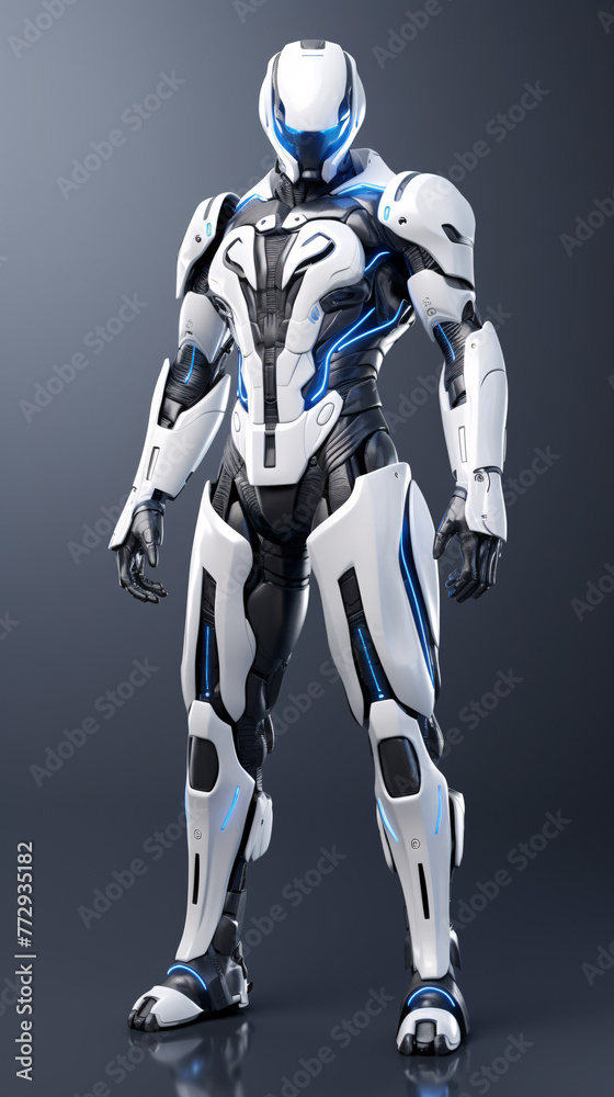 a person in a futuristic suit