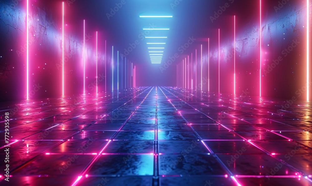 custom made wallpaper toronto digitalNeon Dreams A Vibrant Trip Through the Monthly Events Generative AI