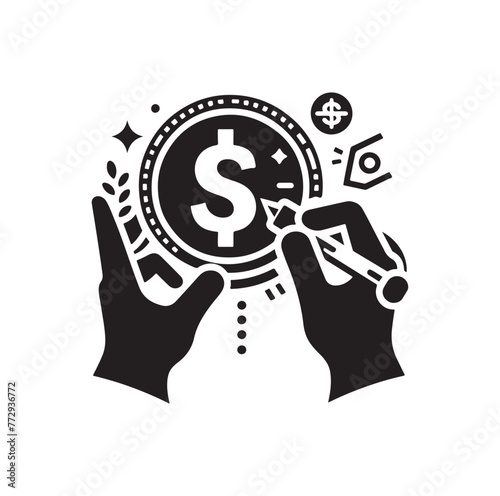 online payment get way logo vector illustration