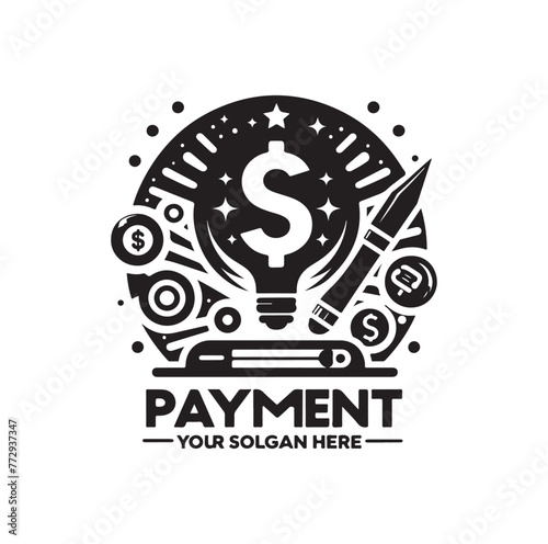 online payment get way logo vector illustration