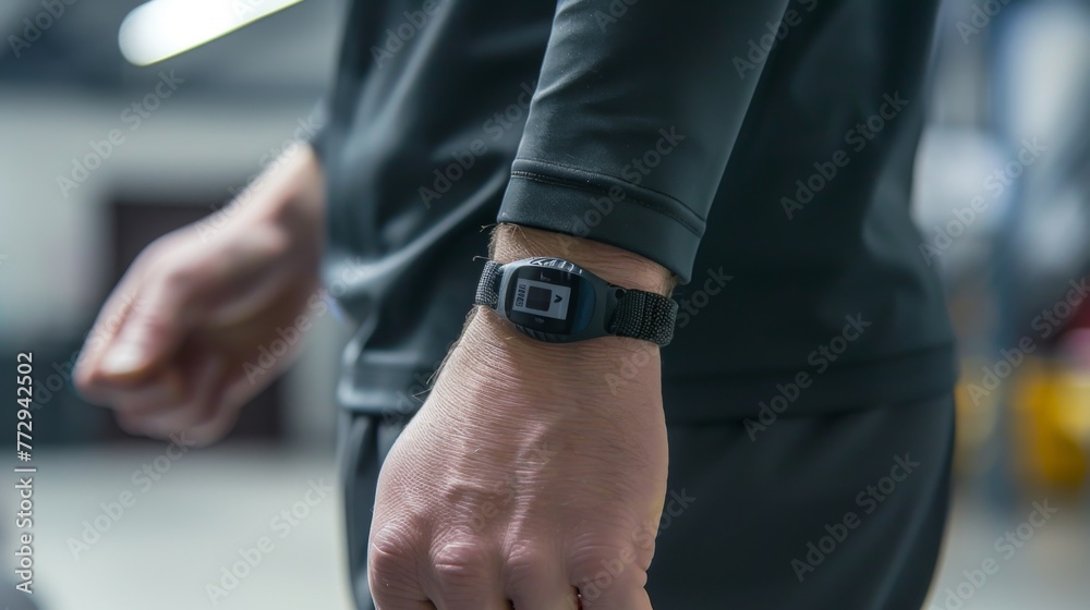Close Up of Person Wearing Wrist Watch