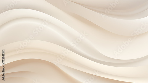 Wave Abstract background with Peach fuzz color. Illustration of paper effect