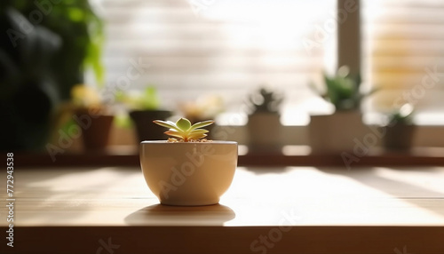 A succulent plant on the table