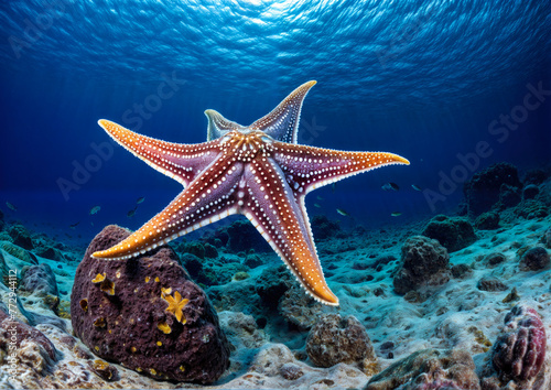 Starfish on a tropical coral reef in the Red Sea, Egypt