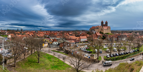 Panoramablick   ber Quedlinburg