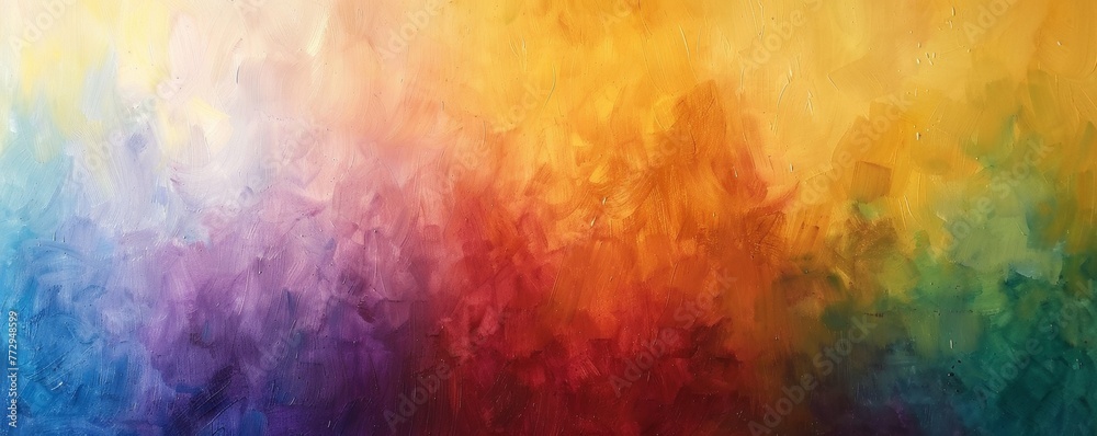 Abstract colorful oil painting