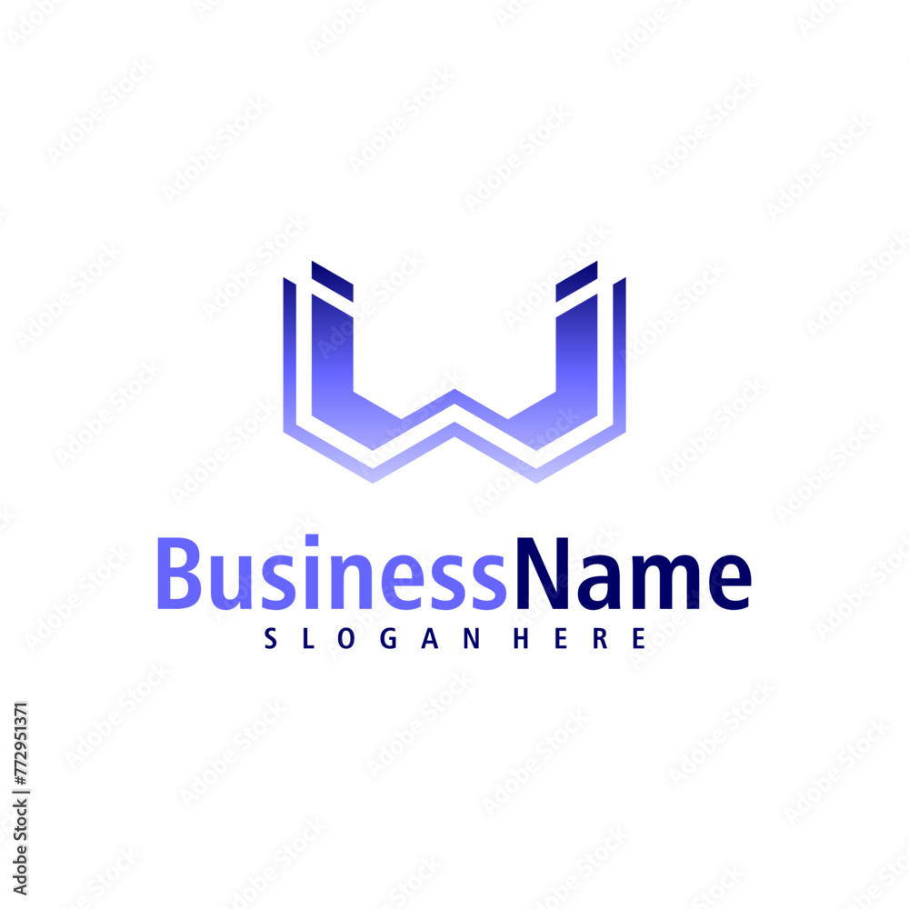 Letter W logo design vector. Creative Initial W logo concepts template Letter W logo design vector. Creative Initial W logo concepts template