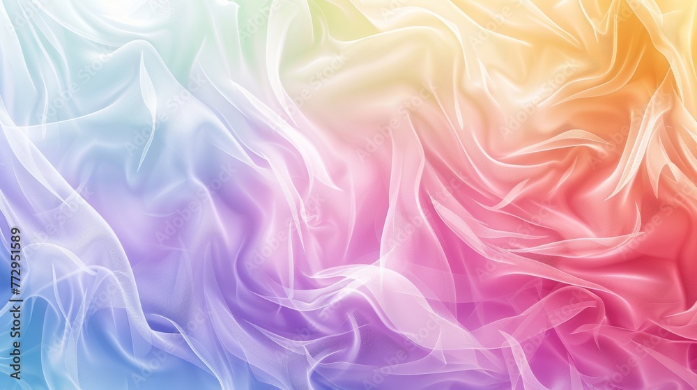 Abstract colorful satin fabric background