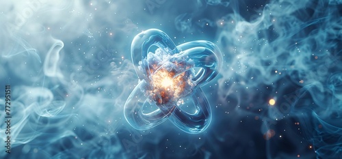 Neon Cosmic Explosion A Celestial Splash in the Universe Generative AI