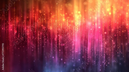 Abstract colorful light particles background