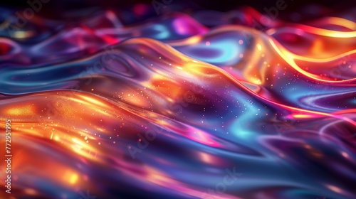 Abstract colorful liquid flowing texture