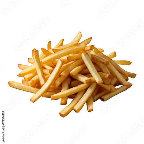 French Fries image isolated on a transparent background PNG photo, French Fries PNG image on a transparent background