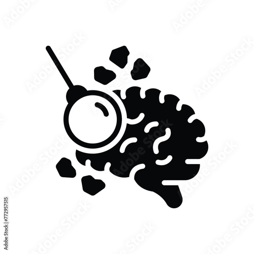 Black solid icon for trauma