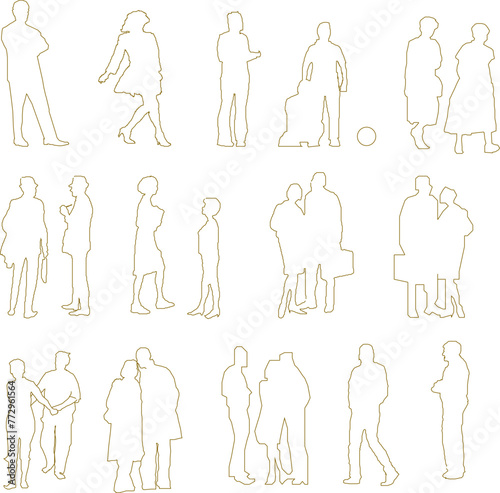 Adobe Illustrator Artwork vector design sketch illustration of the silhouette of a human body working for completeness of the image 