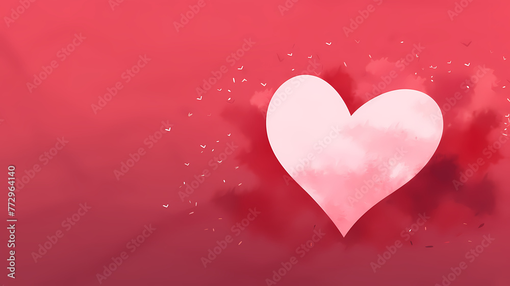Simple heart-shaped background