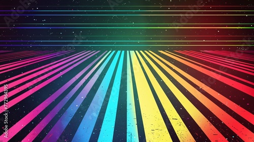 Rainbow Rush A Colorful Journey Through Time Generative AI