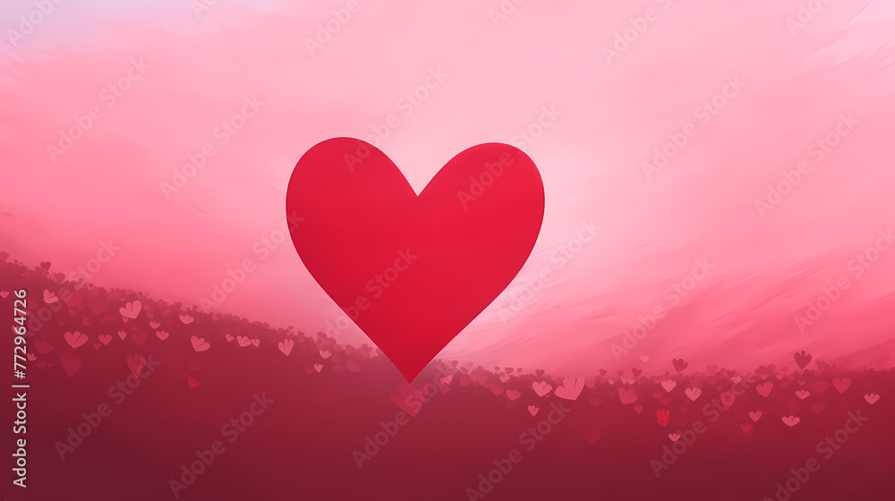 Simple heart-shaped background