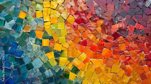 Colorful mosaic pattern